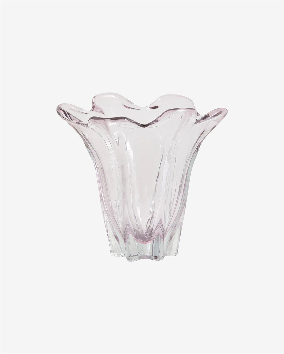 Flotta glassvase H: 22 cm lys rosa