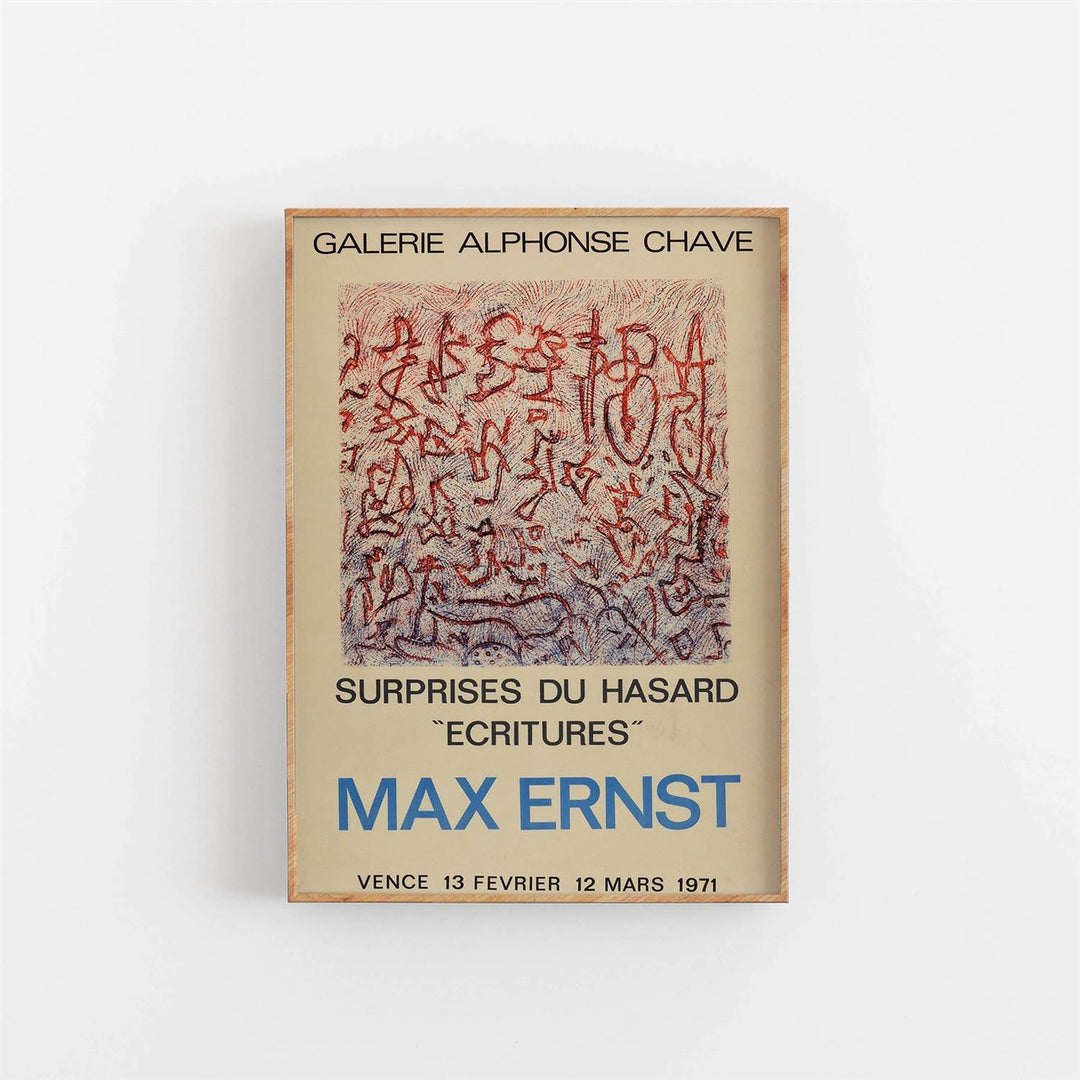 Max Ernst utstillingsplakat 30 x 40 cm