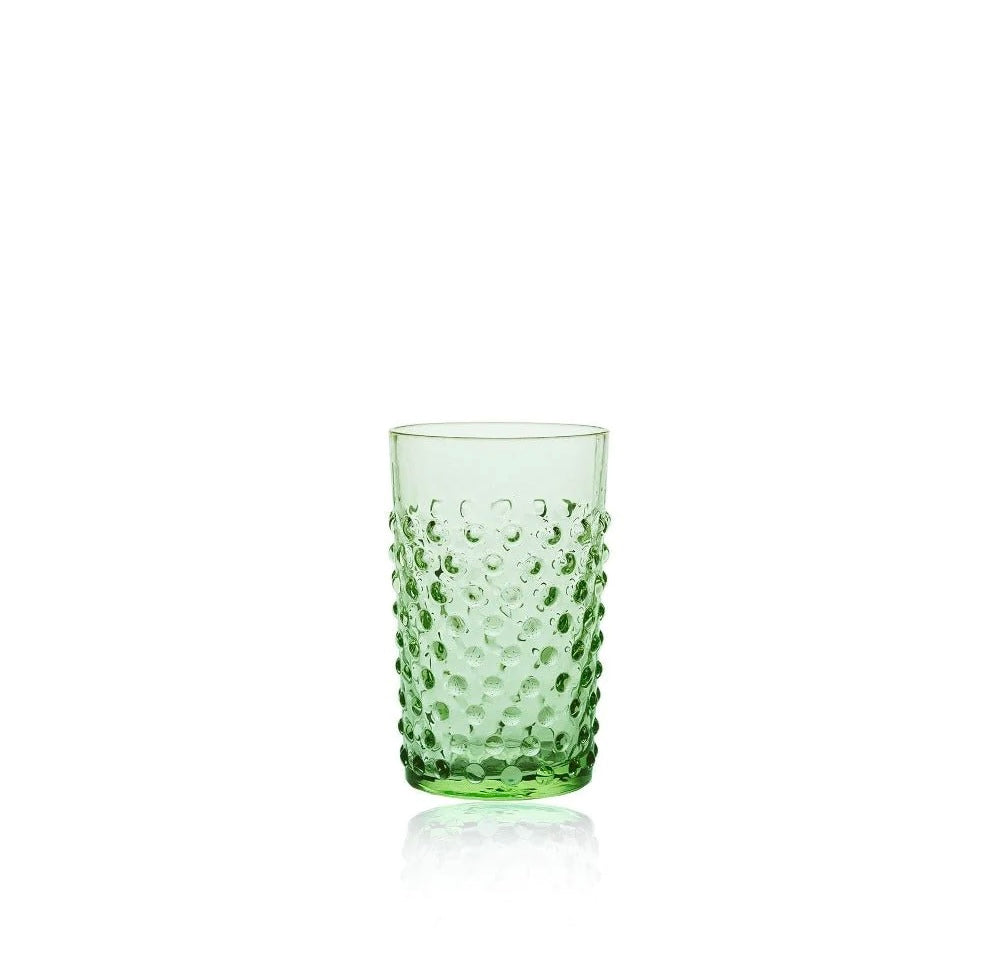 Hobnail glass light green 200 ml