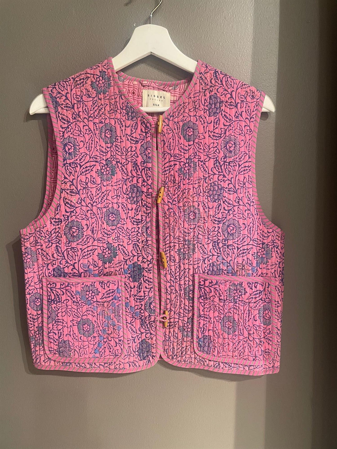 Amalie quiltet vest #27 lilla